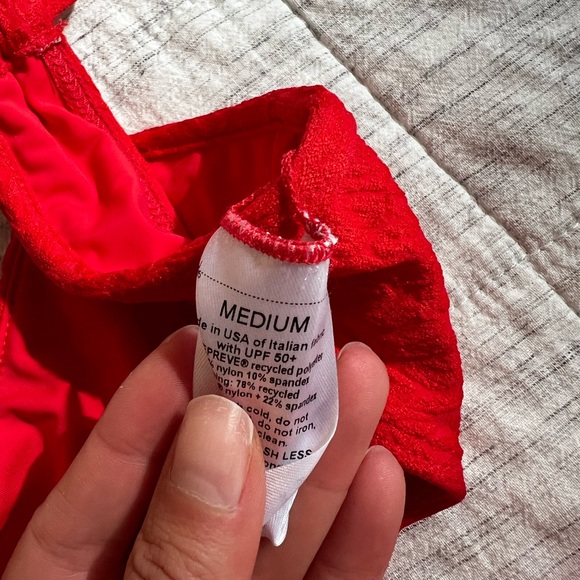 Mara Hoffman red high waisted bikini - Picture 5 of 6